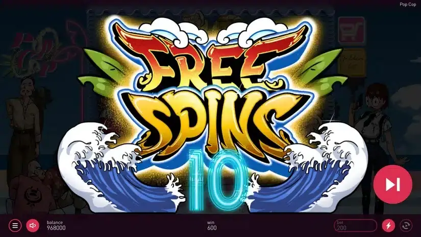 Pop Cop slot screenshot 3