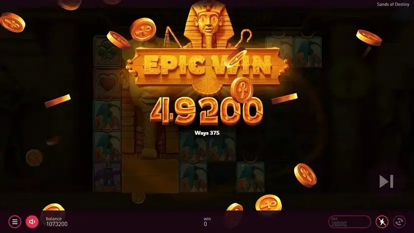 Sands Of Destiny slot screenshot 