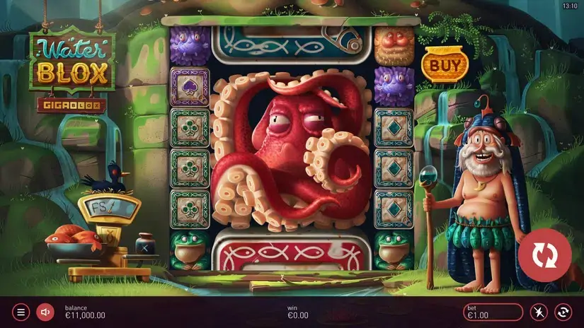 Waterblox Gigablox slot screenshot 1