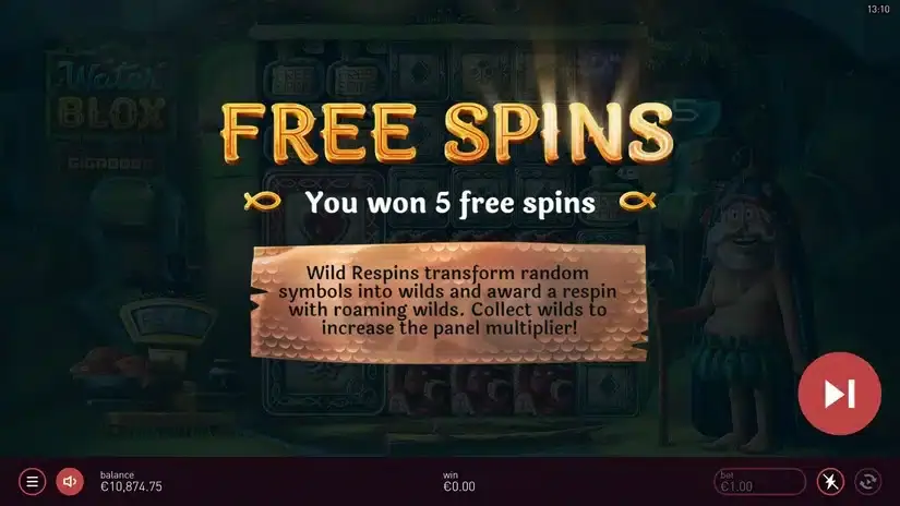 Waterblox Gigablox slot screenshot 4