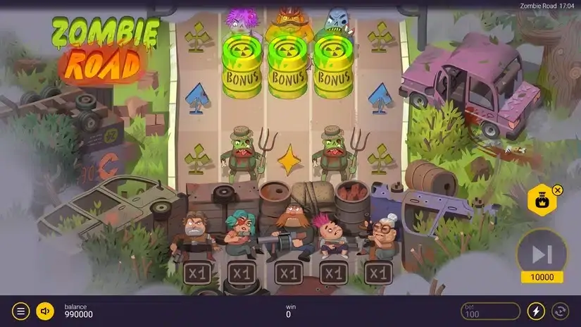 Zombie Road slot screenshot 2