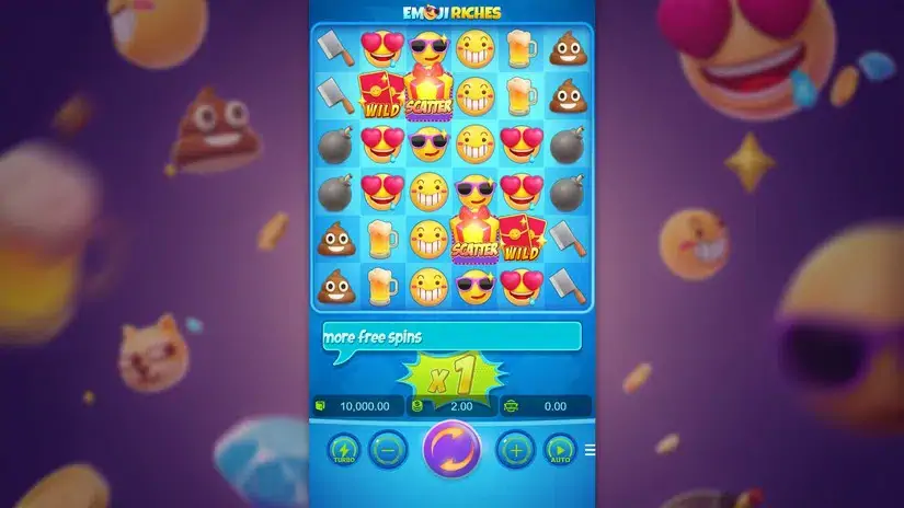 Emoji Riches slot screenshot 
