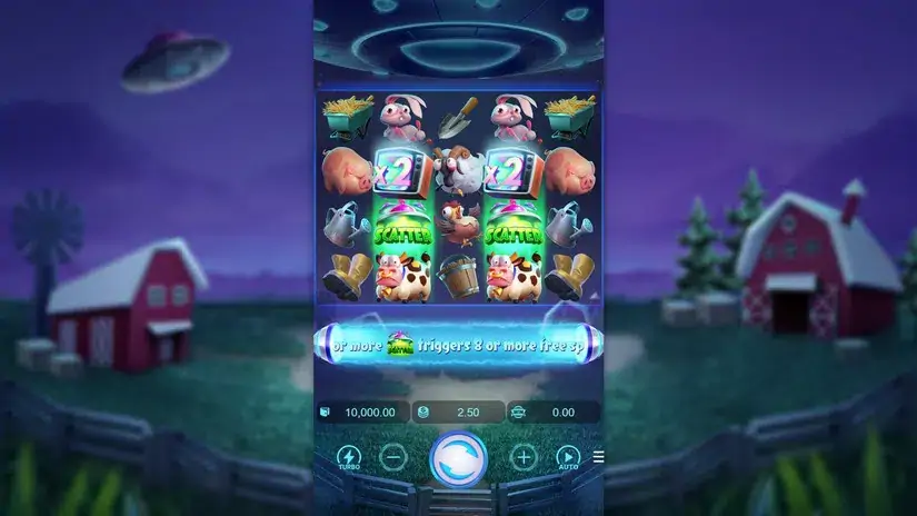 Farm Invaders slot screenshot 