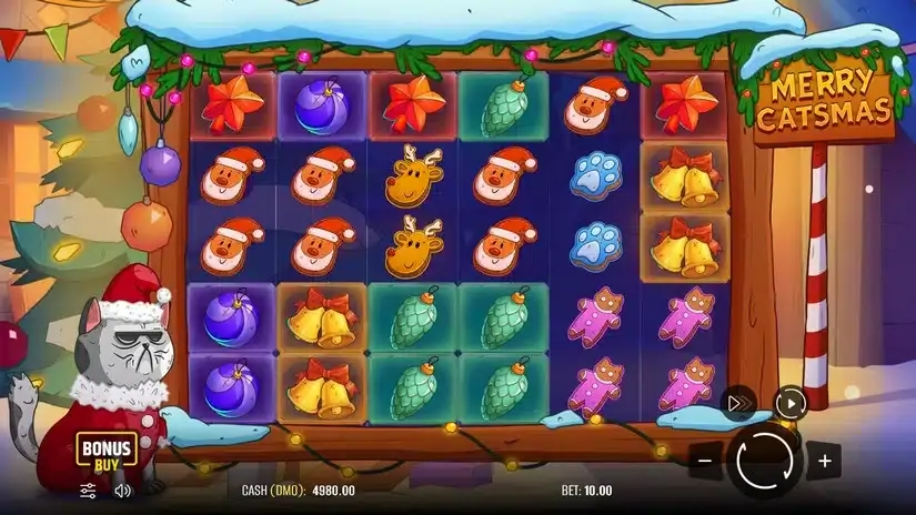 Merry Catsmas slot screenshot 1