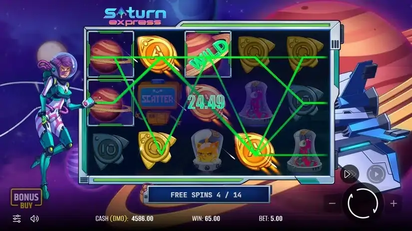 Saturn Express slot screenshot 4