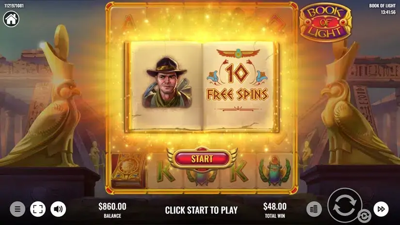 Book of Light slot screenshot 4