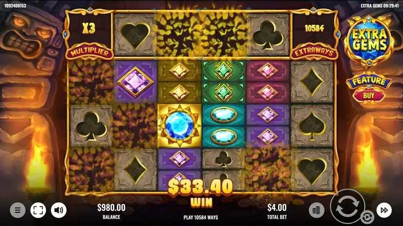 Extra Gems slot screenshot 3