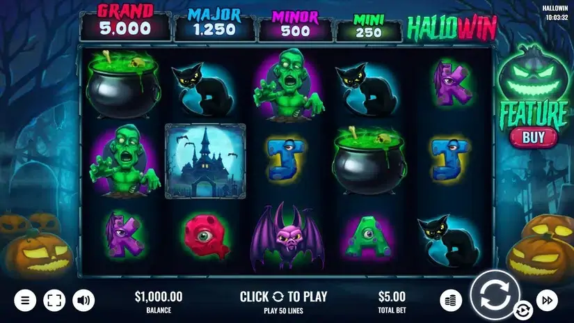 Hallowin slot screenshot 