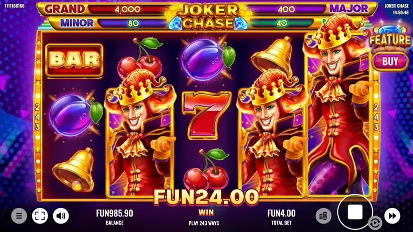 Joker Chase slot screenshot 2