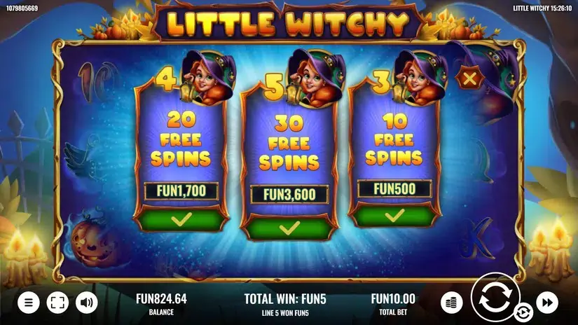 Little Witchy slot screenshot 4