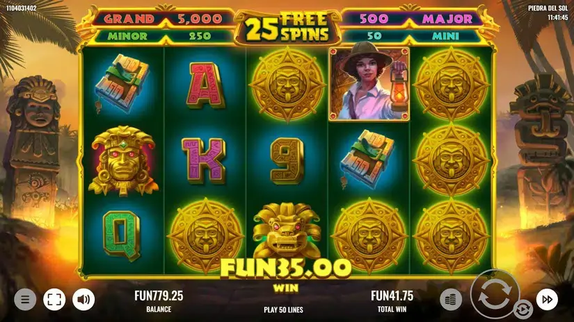 Piedra del Sol slot screenshot 7