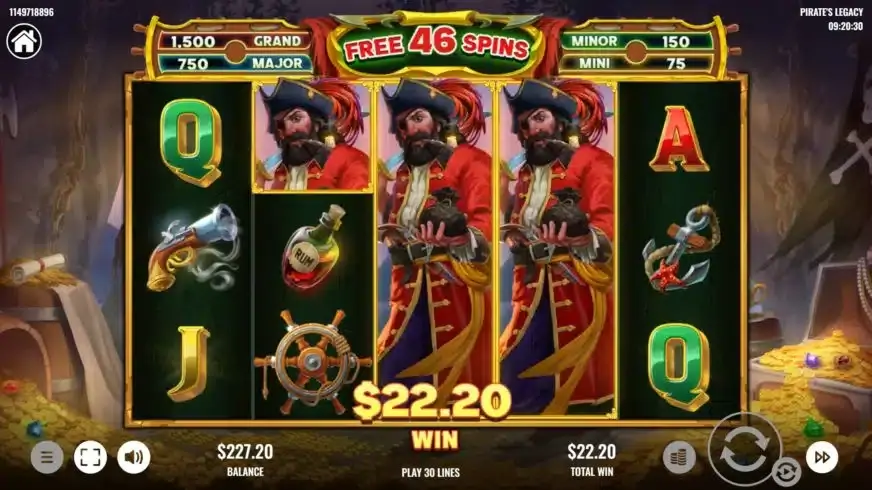Pirate’s Legacy slot screenshot 5