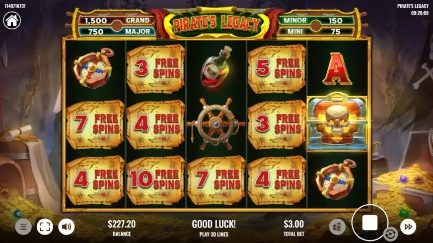 Pirate’s Legacy slot screenshot 3