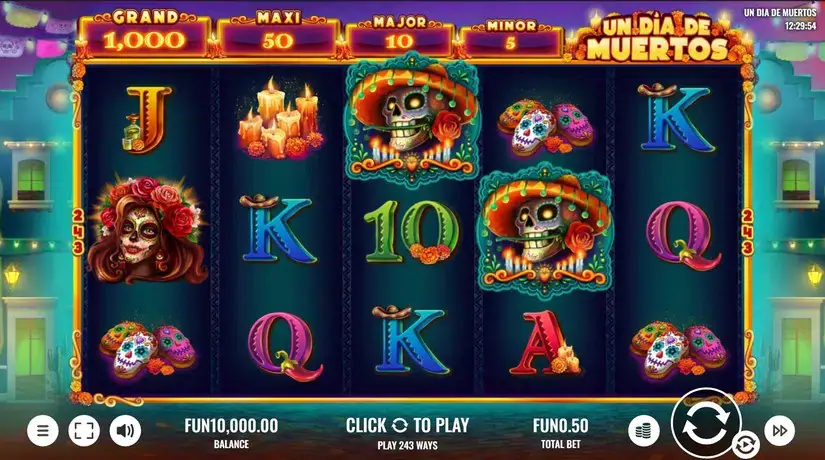 Un Dia De Muertos slot screenshot 1