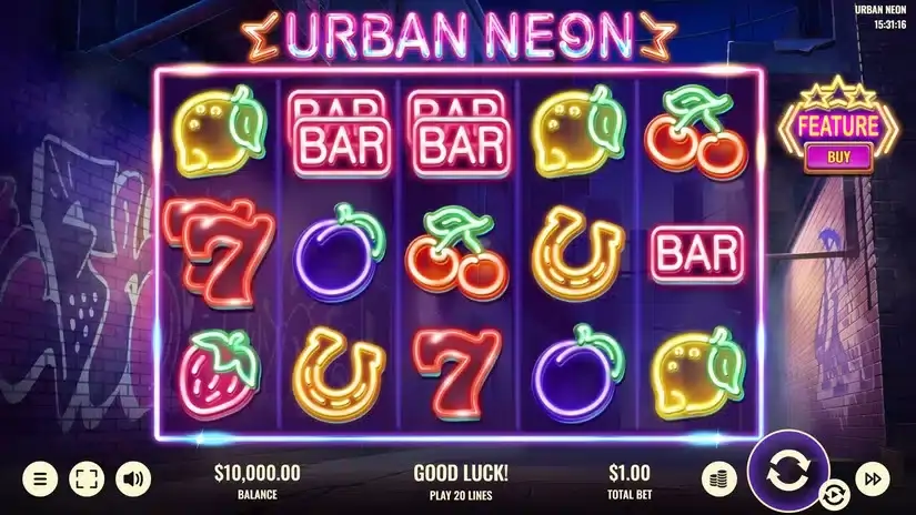 Urban Neon slot screenshot 1