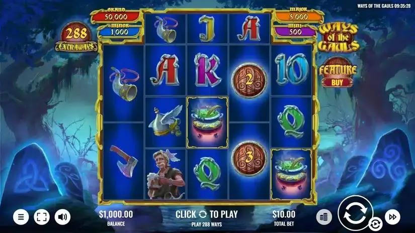 Ways of the Gauls slot screenshot 1