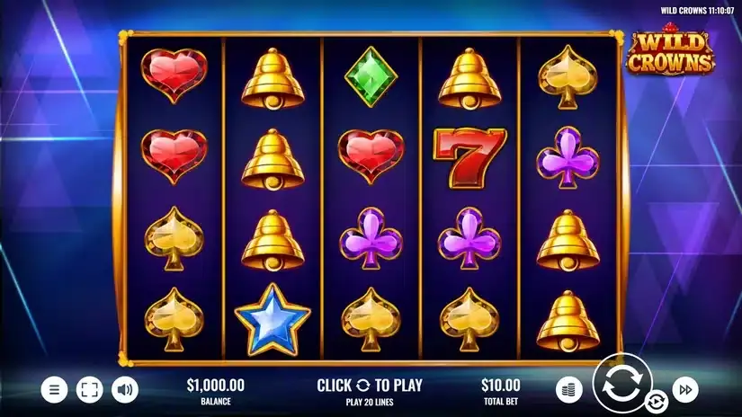 Wild Crowns slot screenshot 1
