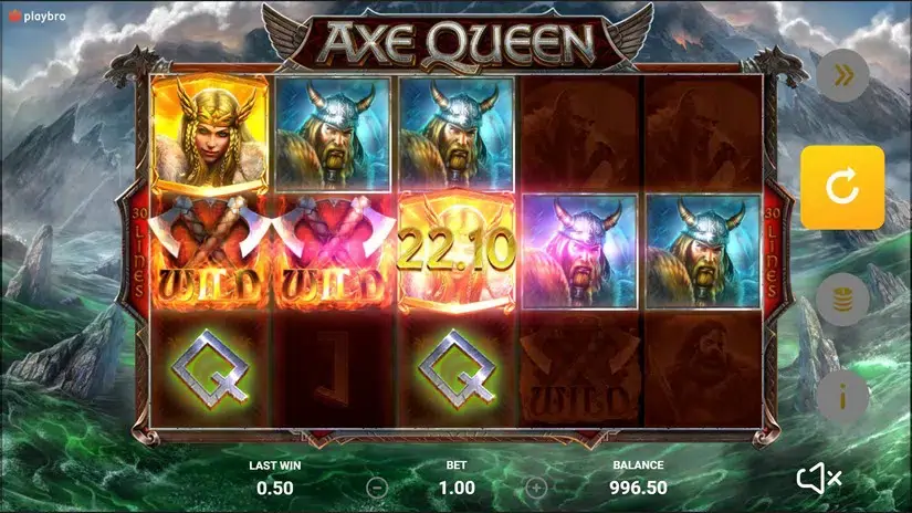 Axe Queen slot screenshot 2
