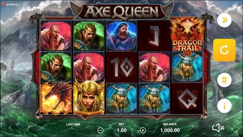 Axe Queen slot screenshot 