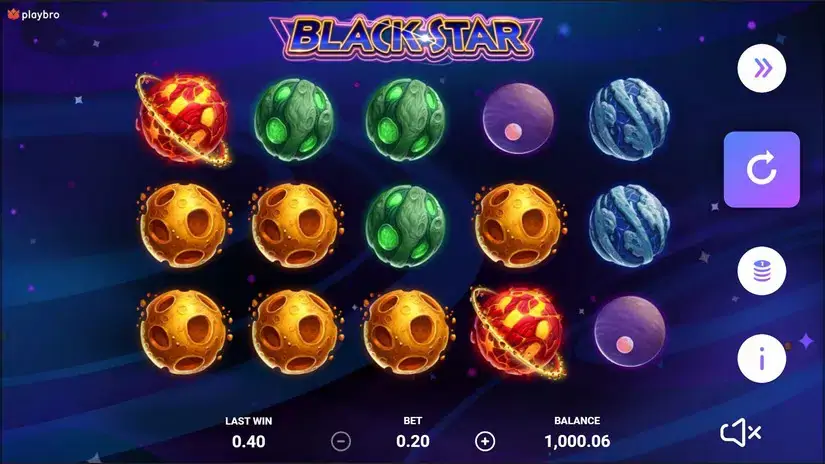 Black star slot screenshot 4