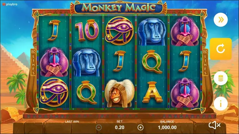 Monkey magic slot screenshot 1