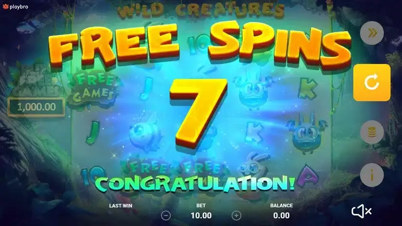 Wild Creatures slot screenshot 3