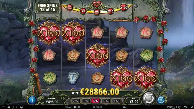 15 Crystal Roses A Tale of Love slot screenshot 4