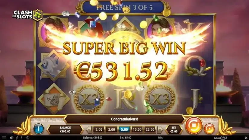 Athena Ascending slot screenshot 