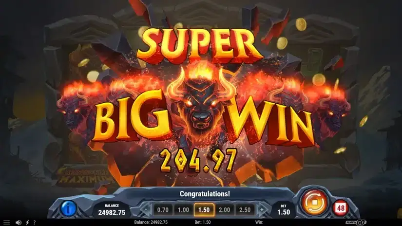 Beasts of Fire Maximum slot screenshot 