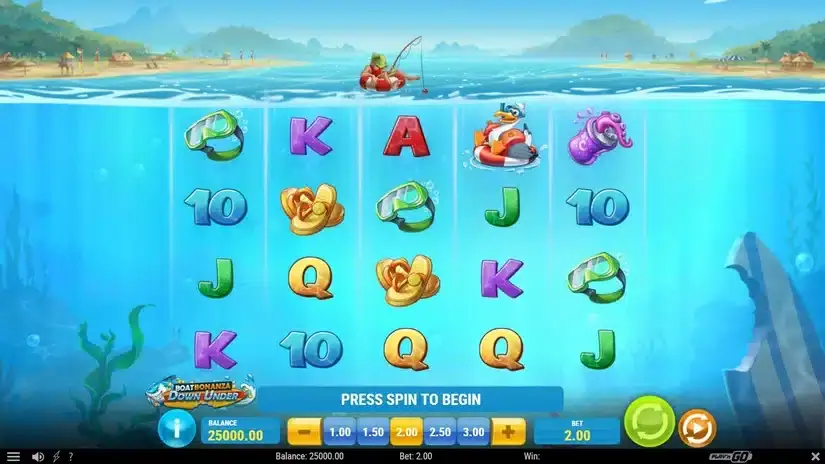 Boat Bonanza Down Under slot screenshot 