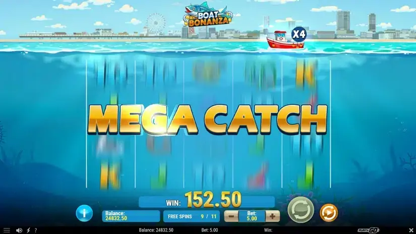 Boat Bonanza slot screenshot 6