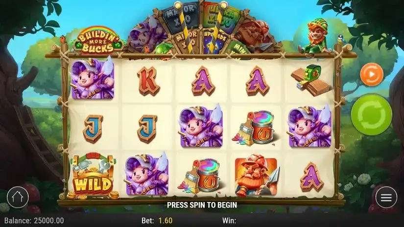 Buildin’ More Bucks slot screenshot 1