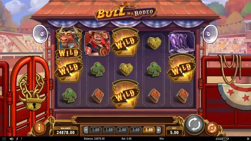 Bull in a Rodeo slot screenshot 3
