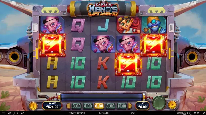 Captain Xenos Earth Adventure slot screenshot 6