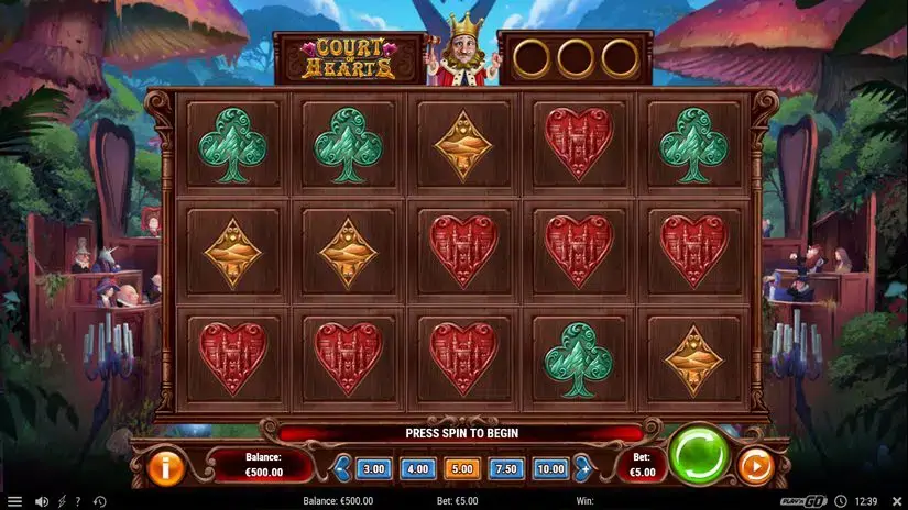Court of Hearts slot screenshot 1