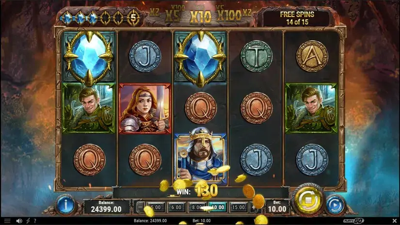 Diamonds of the Realm slot screenshot 6