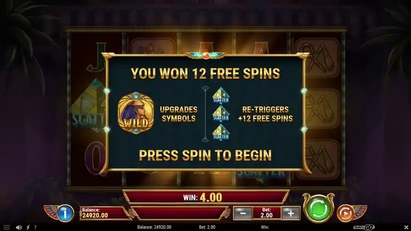 Eye of Atum slot screenshot 5