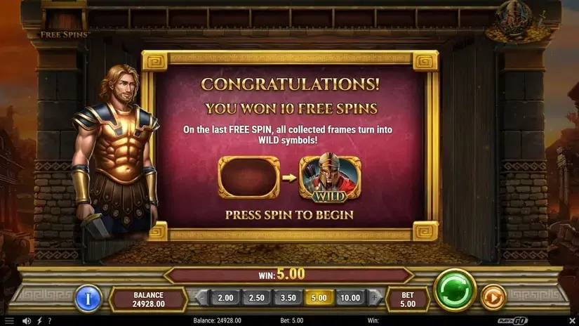 Gates of Troy slot screenshot 4