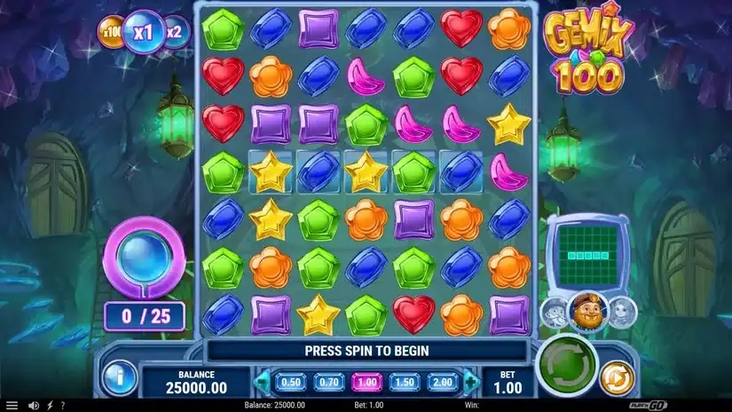 Gemix 100 slot screenshot 