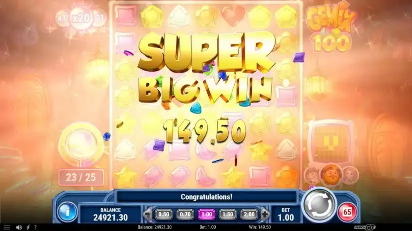 Gemix 100 slot screenshot 