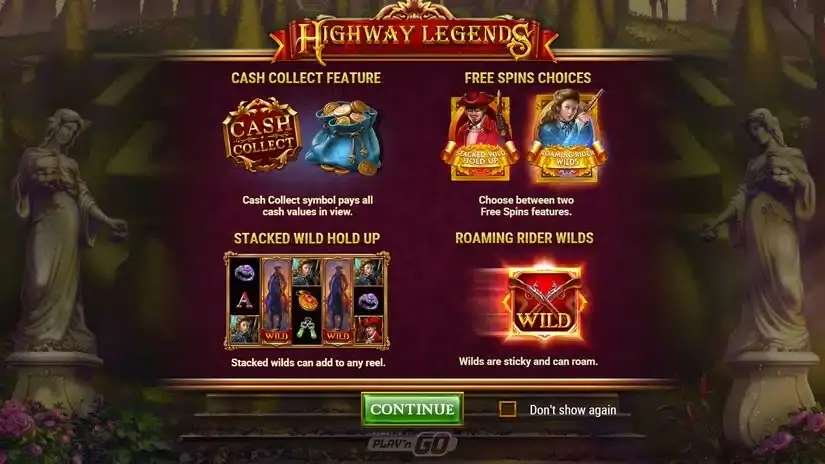 Highway Legends slot screenshot 2