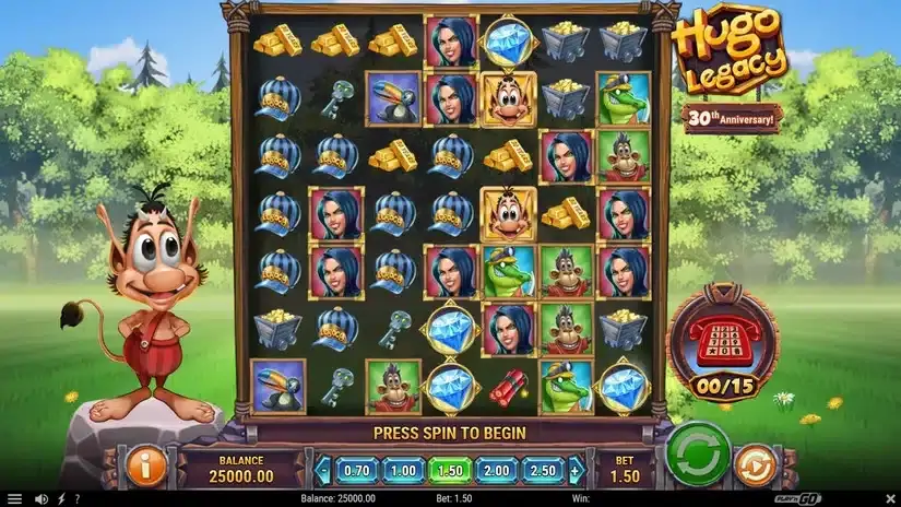 Hugo Legacy slot screenshot