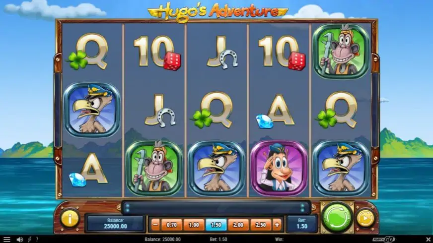 Hugo’s Adventure slot screenshot 1