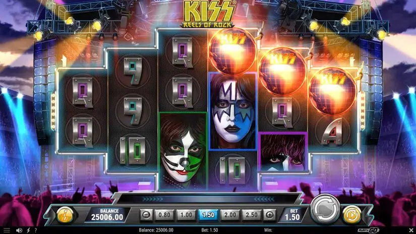 KISS Reels of Rock slot screenshot 3