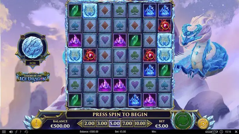 Legend of the Ice Dragon slot screenshot 6