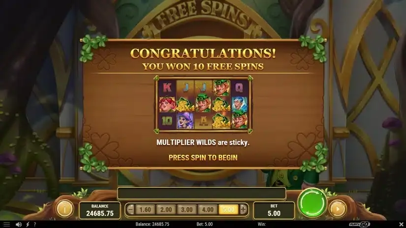 Leprechaun’s Vault slot screenshot 4