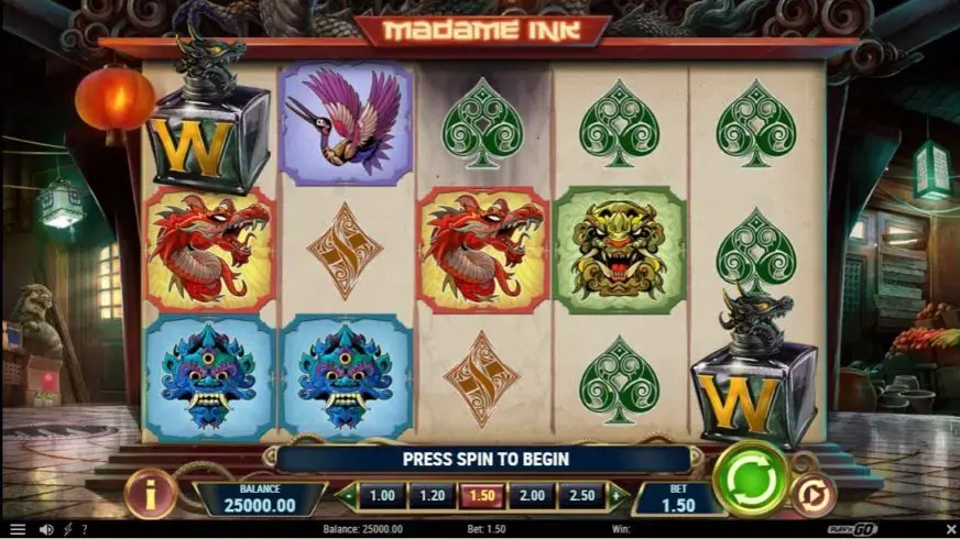 Madame Ink slot screenshot 1