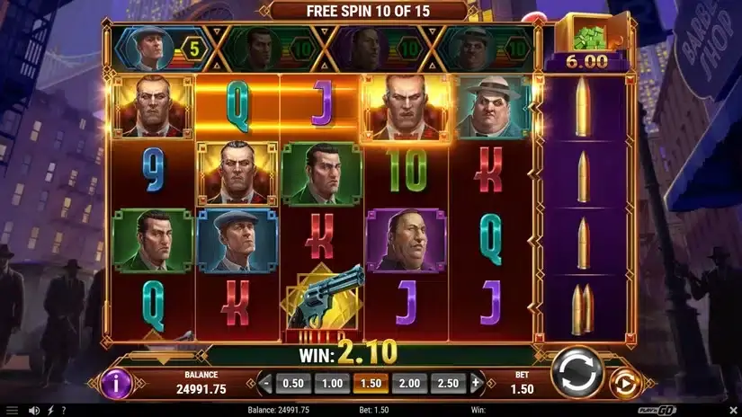 Mafia Gold slot screenshot 