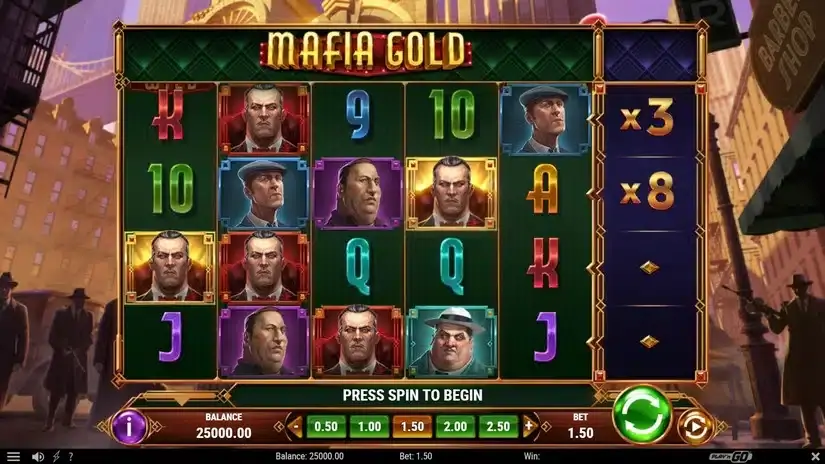 Mafia Gold slot screenshot 