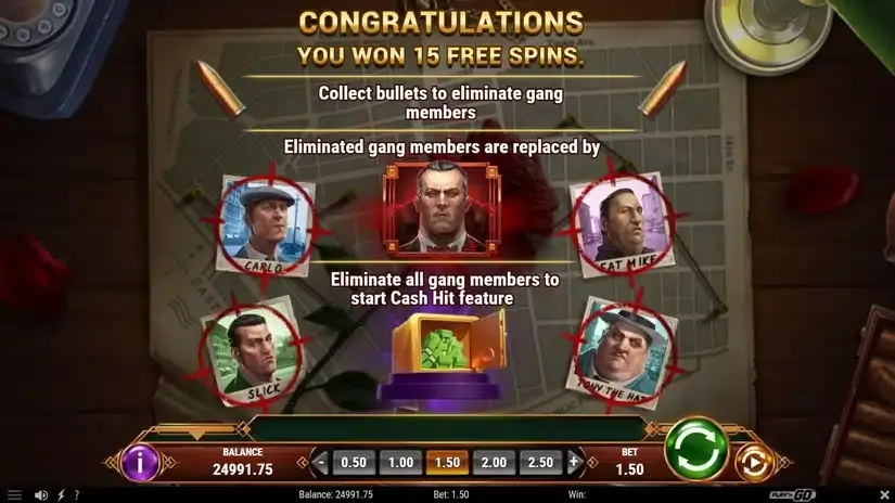 Mafia Gold slot screenshot 3